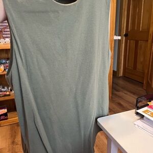 Nuuds Olive Crewneck Tank Bodysuit